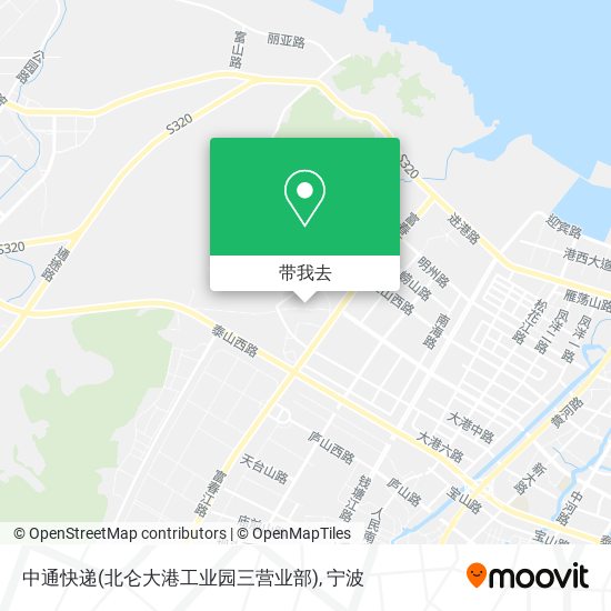 中通快递(北仑大港工业园三营业部)地图