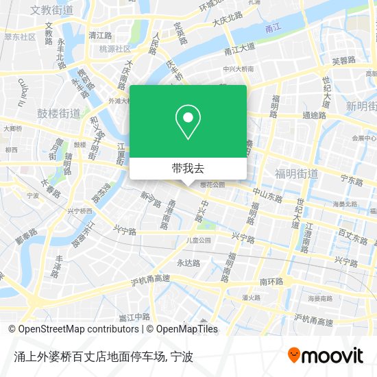 涌上外婆桥百丈店地面停车场地图