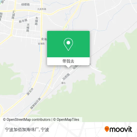 宁波加佰加海绵厂地图
