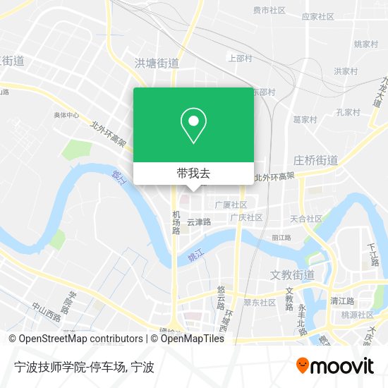 宁波技师学院-停车场地图
