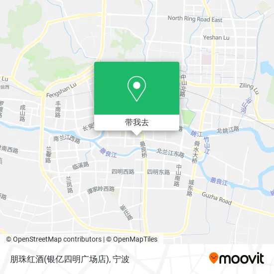 朋珠红酒(银亿四明广场店)地图