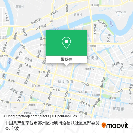 中国共产党宁波市鄞州区福明街道福城社区支部委员会地图