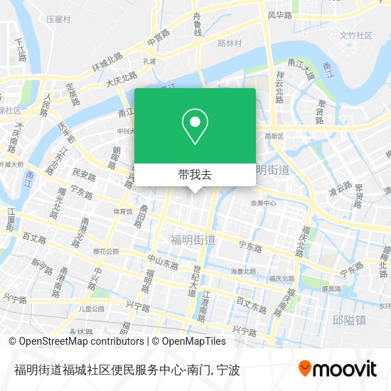 福明街道福城社区便民服务中心-南门地图