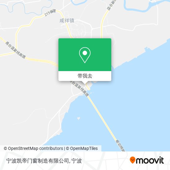 宁波凯帝门窗制造有限公司地图