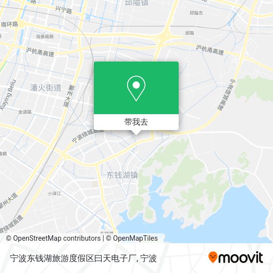 宁波东钱湖旅游度假区曰天电子厂地图