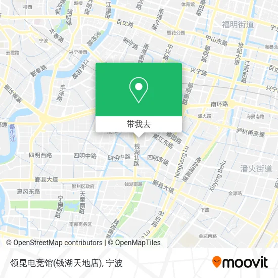 领昆电竞馆(钱湖天地店)地图