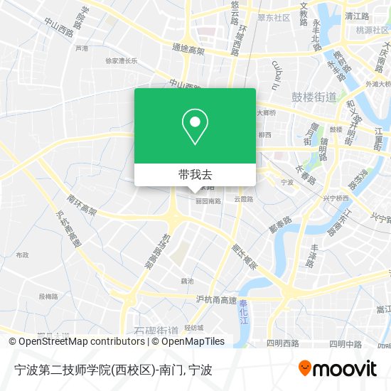 宁波第二技师学院(西校区)-南门地图