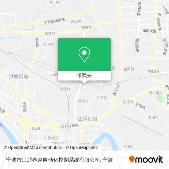 宁波市江北春越自动化控制系统有限公司地图