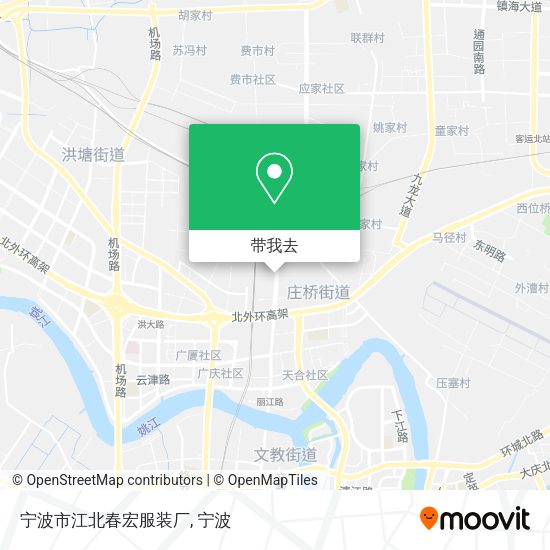 宁波市江北春宏服装厂地图