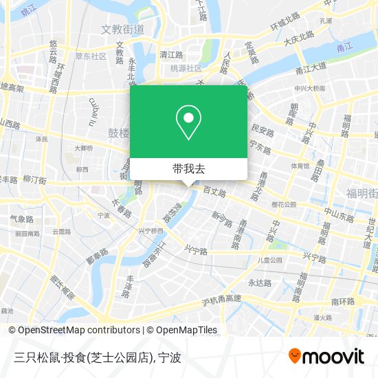 三只松鼠·投食(芝士公园店)地图