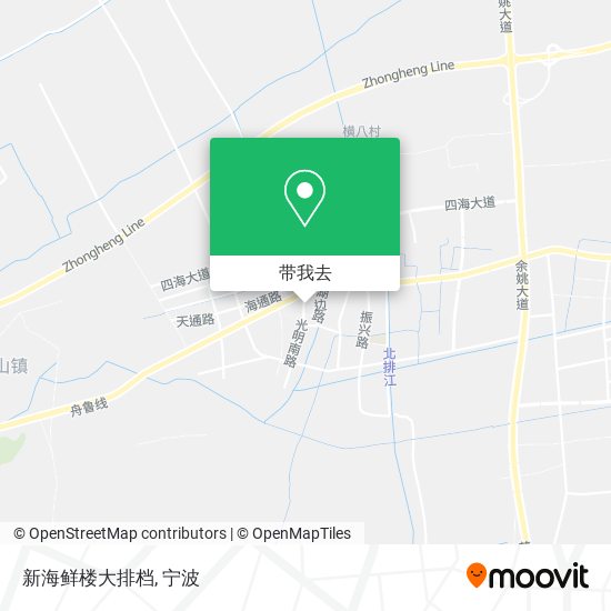 新海鲜楼大排档地图