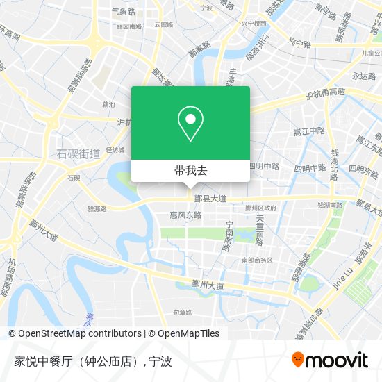 家悦中餐厅（钟公庙店）地图