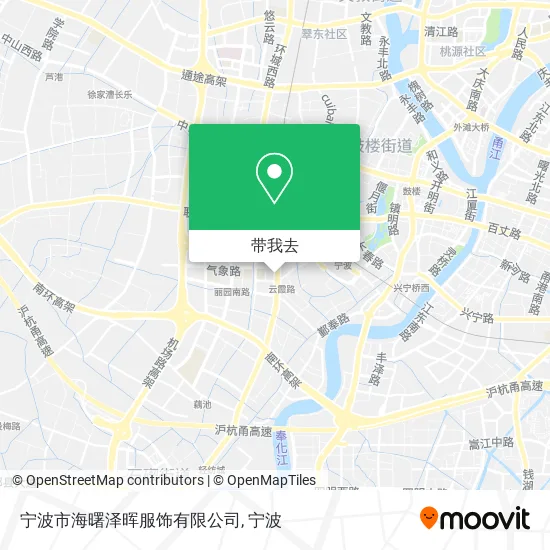 宁波市海曙泽晖服饰有限公司地图