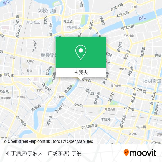 布丁酒店(宁波天一广场东店)地图