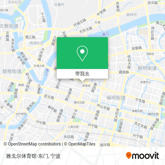 雅戈尔体育馆-东门地图