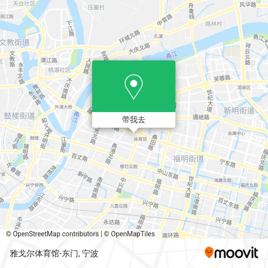雅戈尔体育馆-东门地图