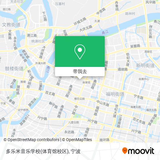 多乐米音乐学校(体育馆校区)地图