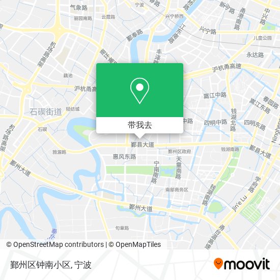 鄞州区钟南小区地图