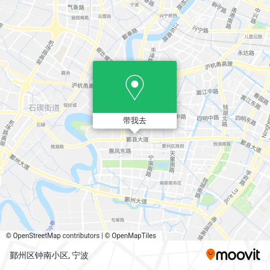 鄞州区钟南小区地图