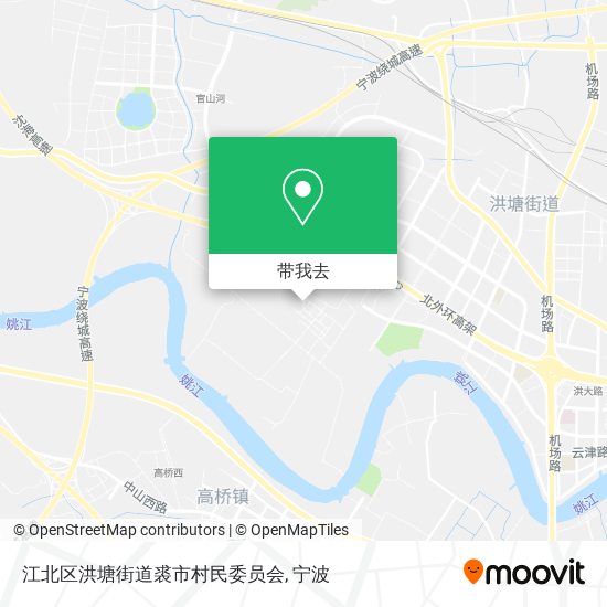 江北区洪塘街道裘市村民委员会地图