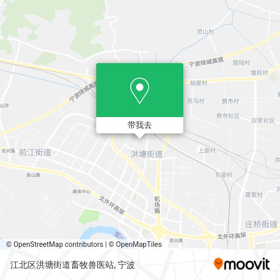 江北区洪塘街道畜牧兽医站地图