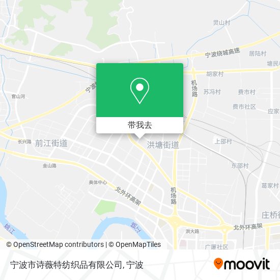 宁波市诗薇特纺织品有限公司地图