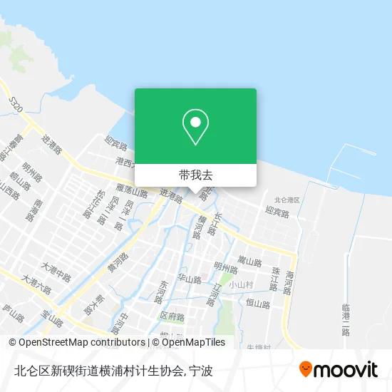 北仑区新碶街道横浦村计生协会地图