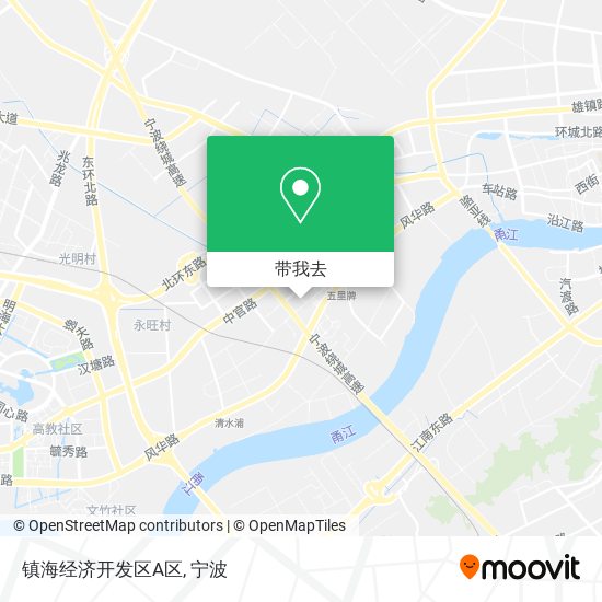 镇海经济开发区A区地图