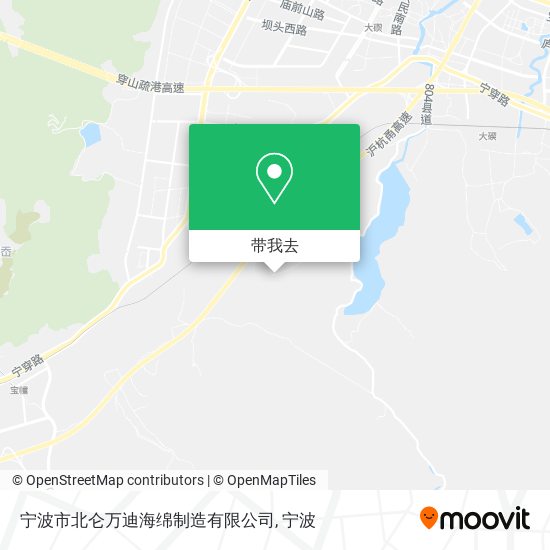 宁波市北仑万迪海绵制造有限公司地图