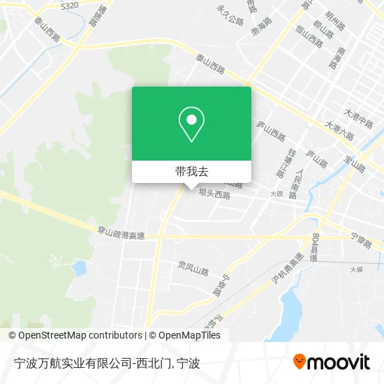 宁波万航实业有限公司-西北门地图