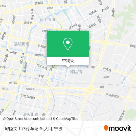 邱隘文卫路停车场-出入口地图