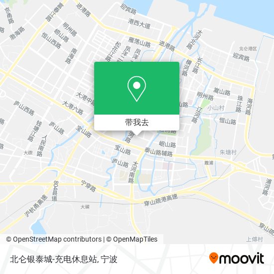 北仑银泰城-充电休息站地图