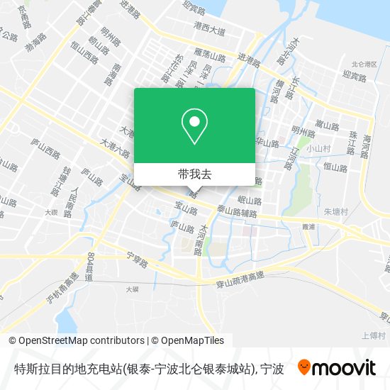 特斯拉目的地充电站(银泰-宁波北仑银泰城站)地图