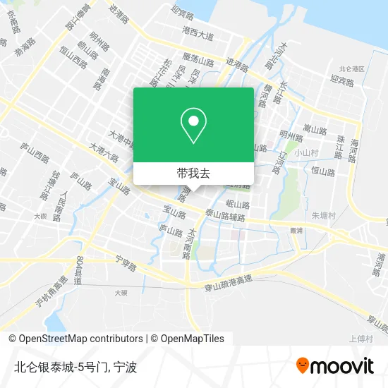北仑银泰城-5号门地图
