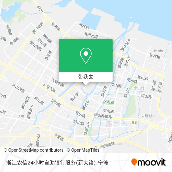 浙江农信24小时自助银行服务(新大路)地图