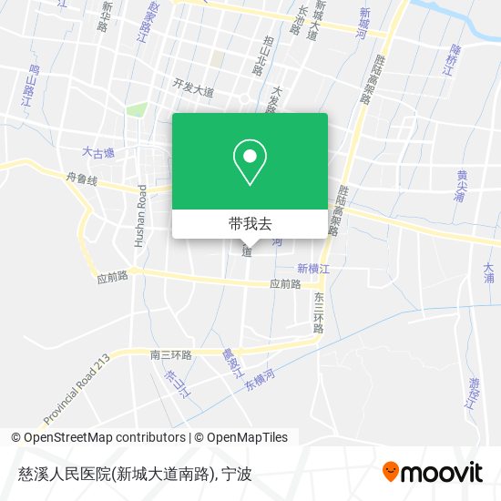 慈溪人民医院(新城大道南路)地图