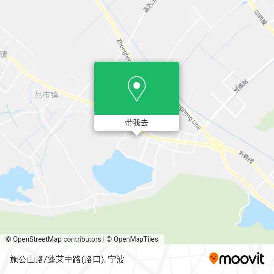 施公山路/蓬莱中路(路口)地图