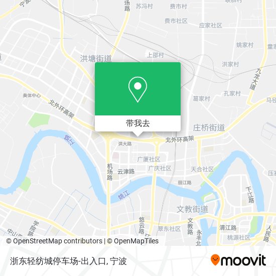 浙东轻纺城停车场-出入口地图