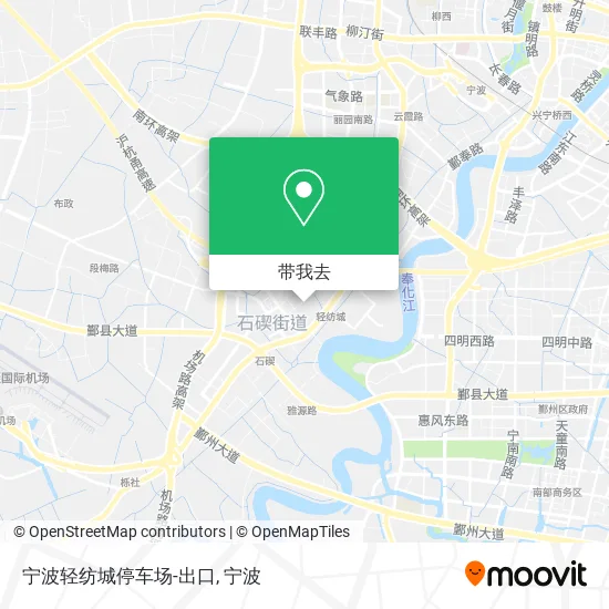宁波轻纺城停车场-出口地图