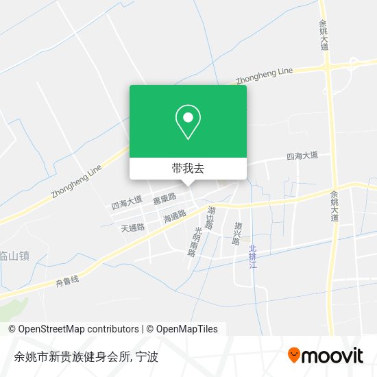 余姚市新贵族健身会所地图
