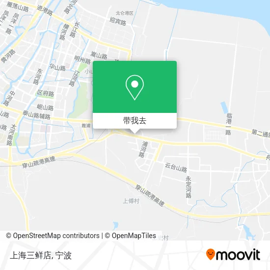 上海三鲜店地图