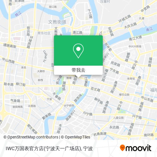 IWC万国表官方店(宁波天一广场店)地图