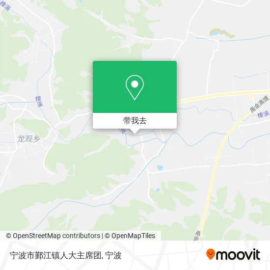 宁波市鄞江镇人大主席团地图