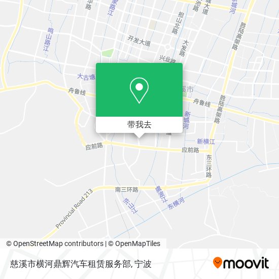 慈溪市横河鼎辉汽车租赁服务部地图