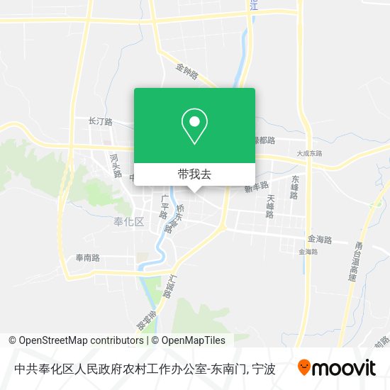 中共奉化区人民政府农村工作办公室-东南门地图