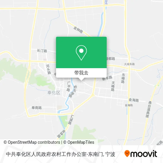 中共奉化区人民政府农村工作办公室-东南门地图