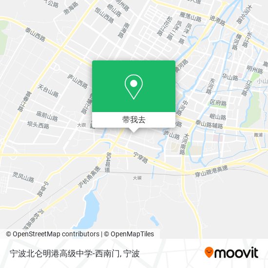 宁波北仑明港高级中学-西南门地图