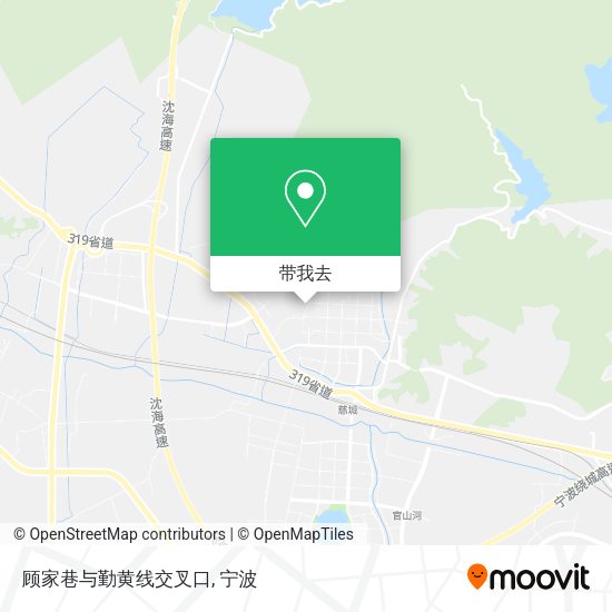 顾家巷与勤黄线交叉口地图