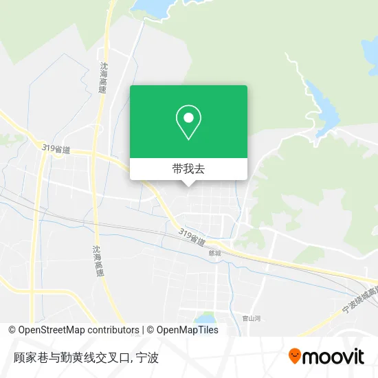 顾家巷与勤黄线交叉口地图