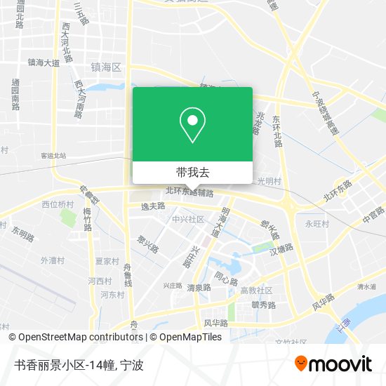 书香丽景小区-14幢地图